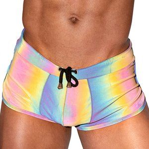 Reflective Runner Style Shorts with Drawstring